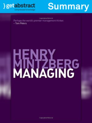 cover image of Managing (Summary)